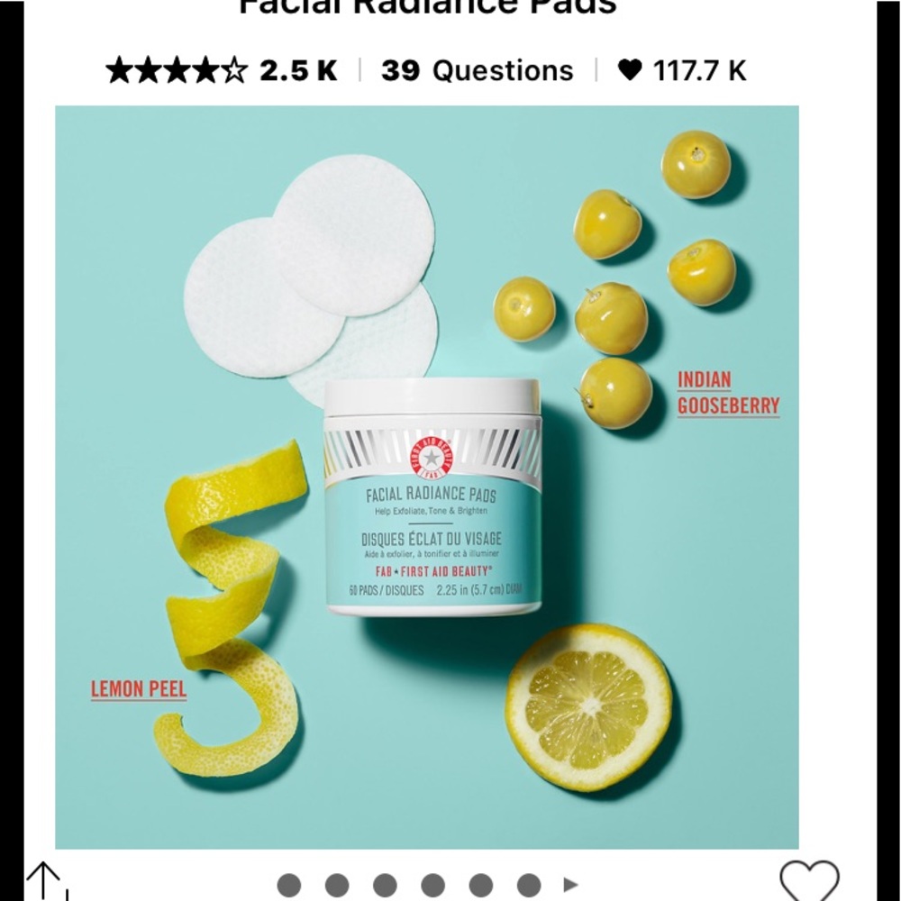 FIRST AID BEAUTY FACIAL RADIANCE PADS